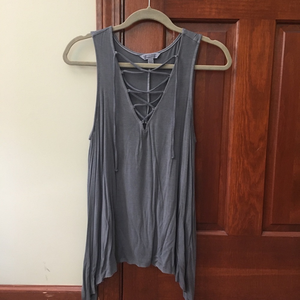 American Eagle Soft & Sexy Cage Tank, Size Small